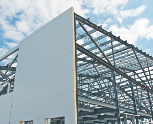 Industrial building under construction