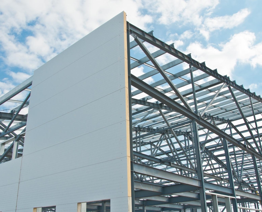 Industrial building under construction