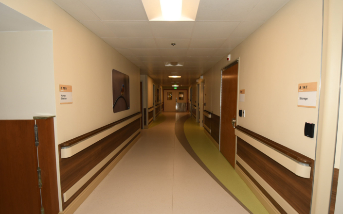 Clinic long hallway